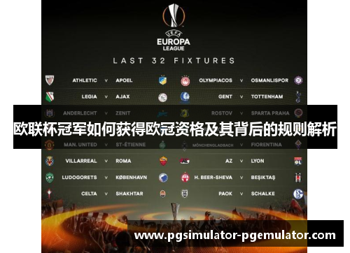 欧联杯冠军如何获得欧冠资格及其背后的规则解析